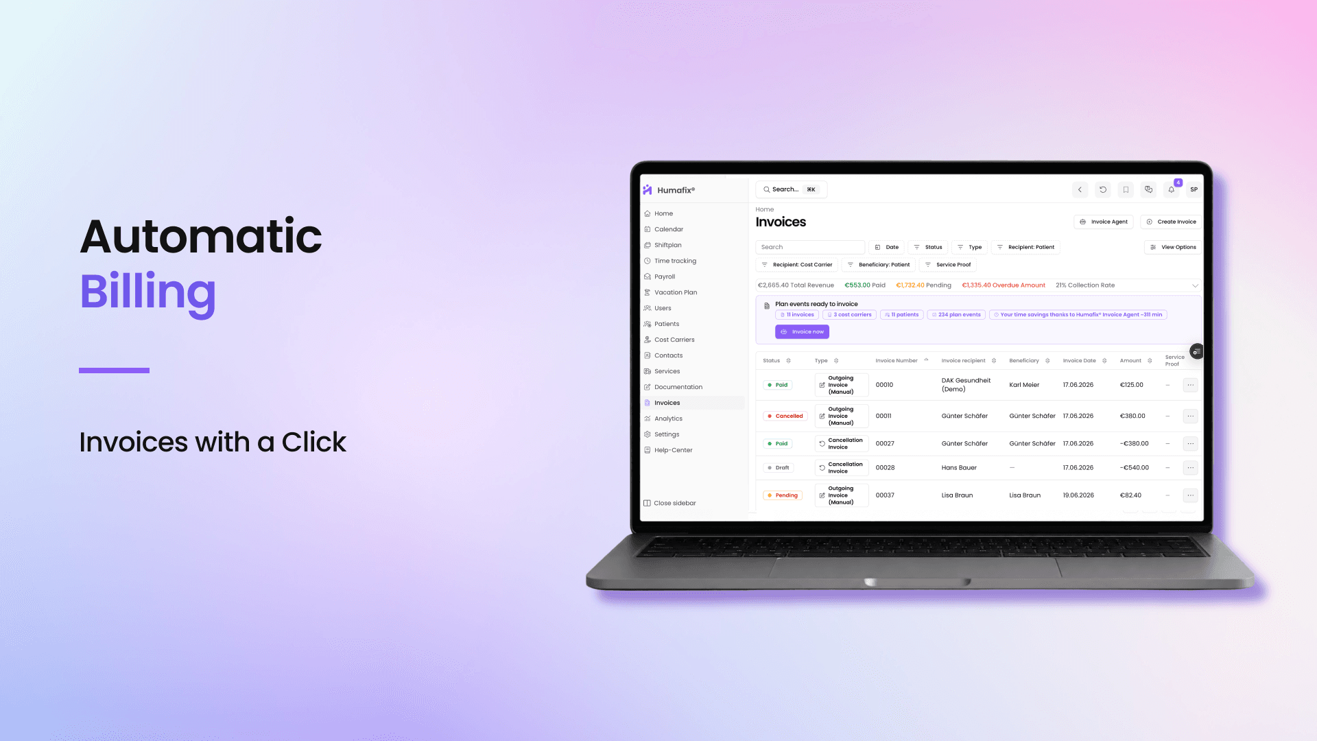 Automated Billing For Care Services