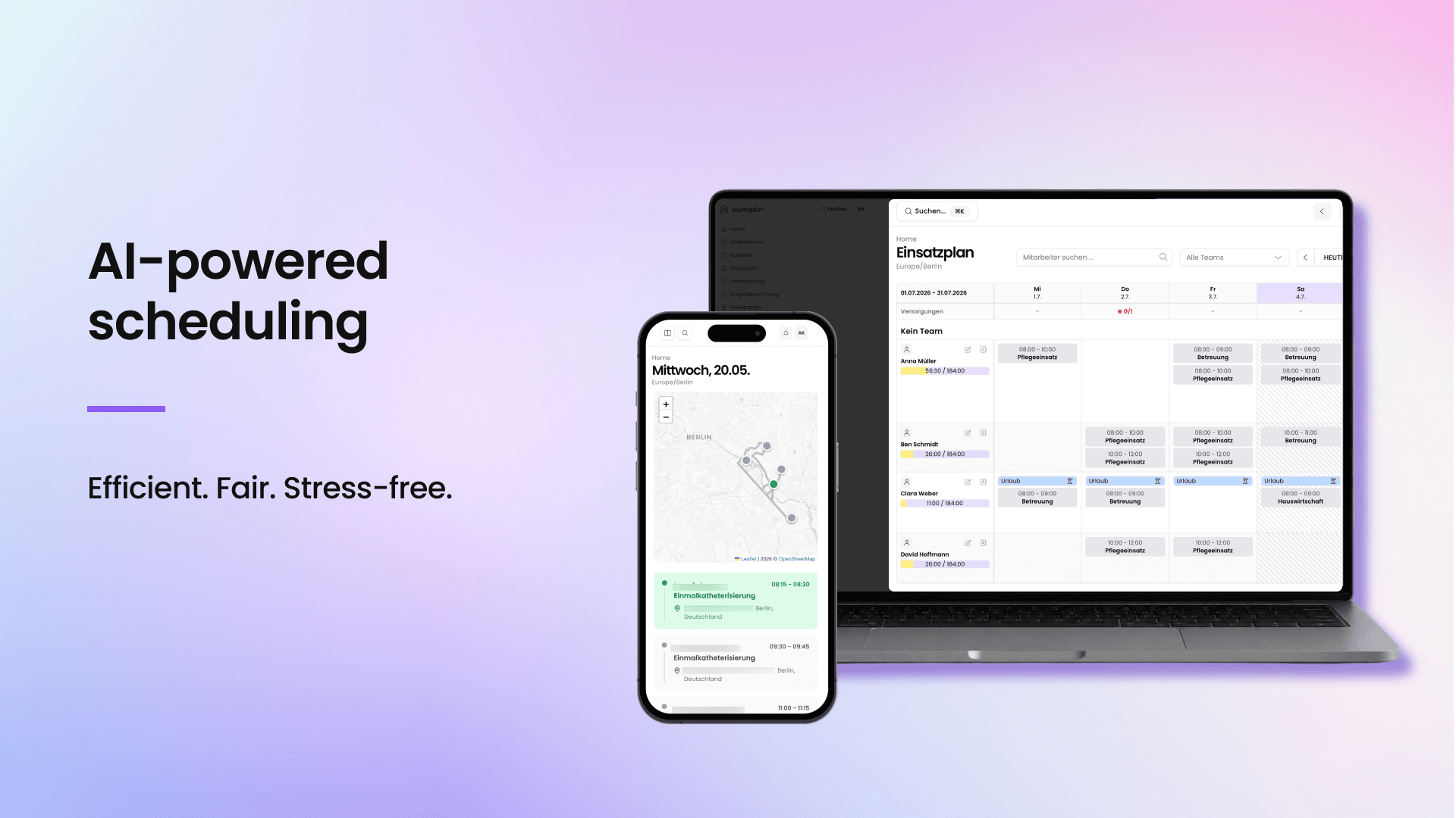 AI-Powered Scheduling: Plan more smartly, avoid absences and reduce the workload on employees
