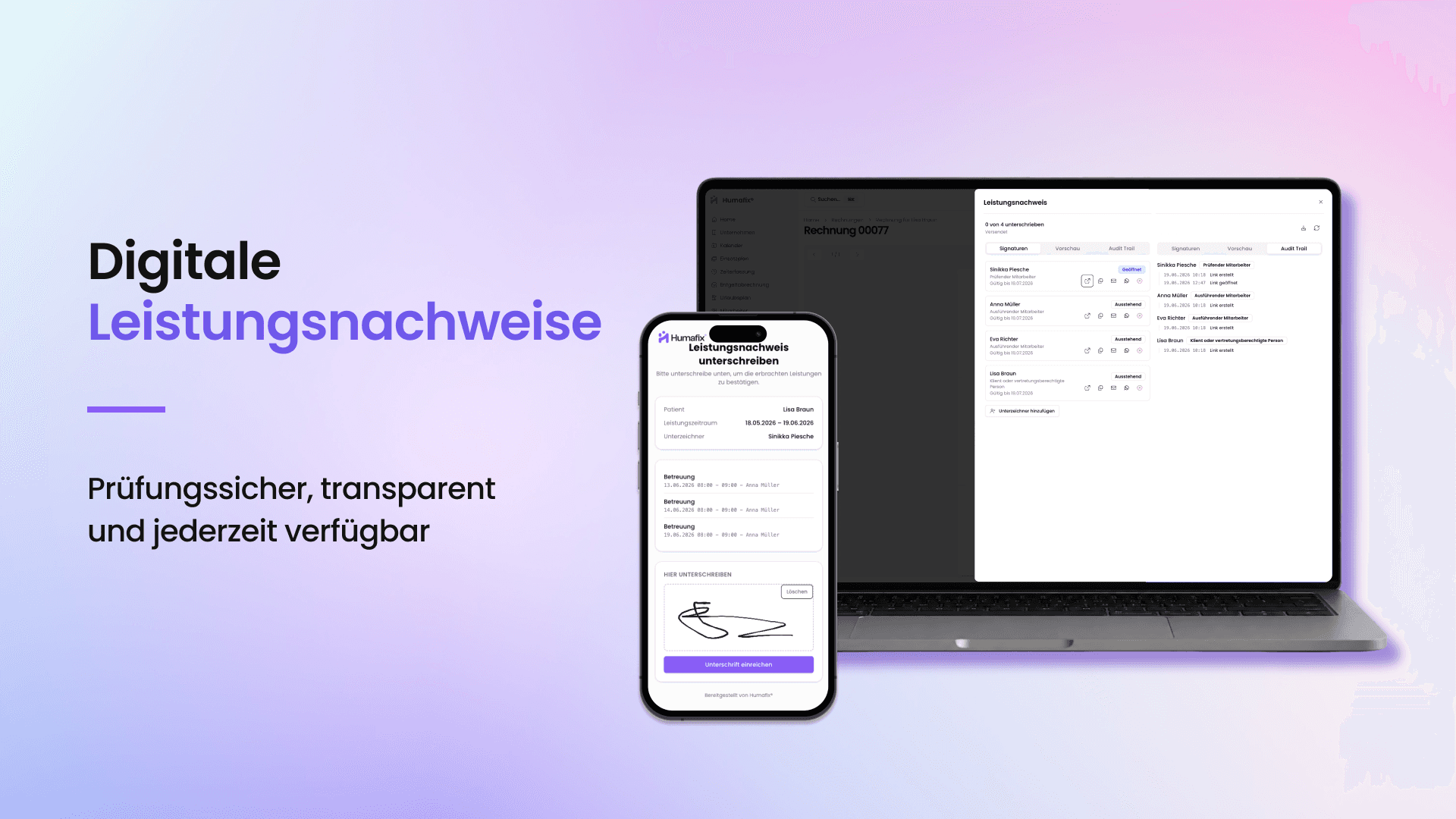 Digitale Leistungsnachweise